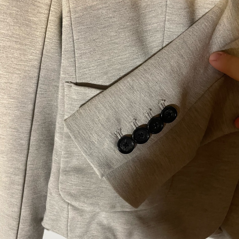 Ann Taylor Light Gray Women's Blazer - Picture 4 of 4